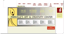 Desktop Screenshot of parkvilleartstudio.com