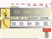 Tablet Screenshot of parkvilleartstudio.com